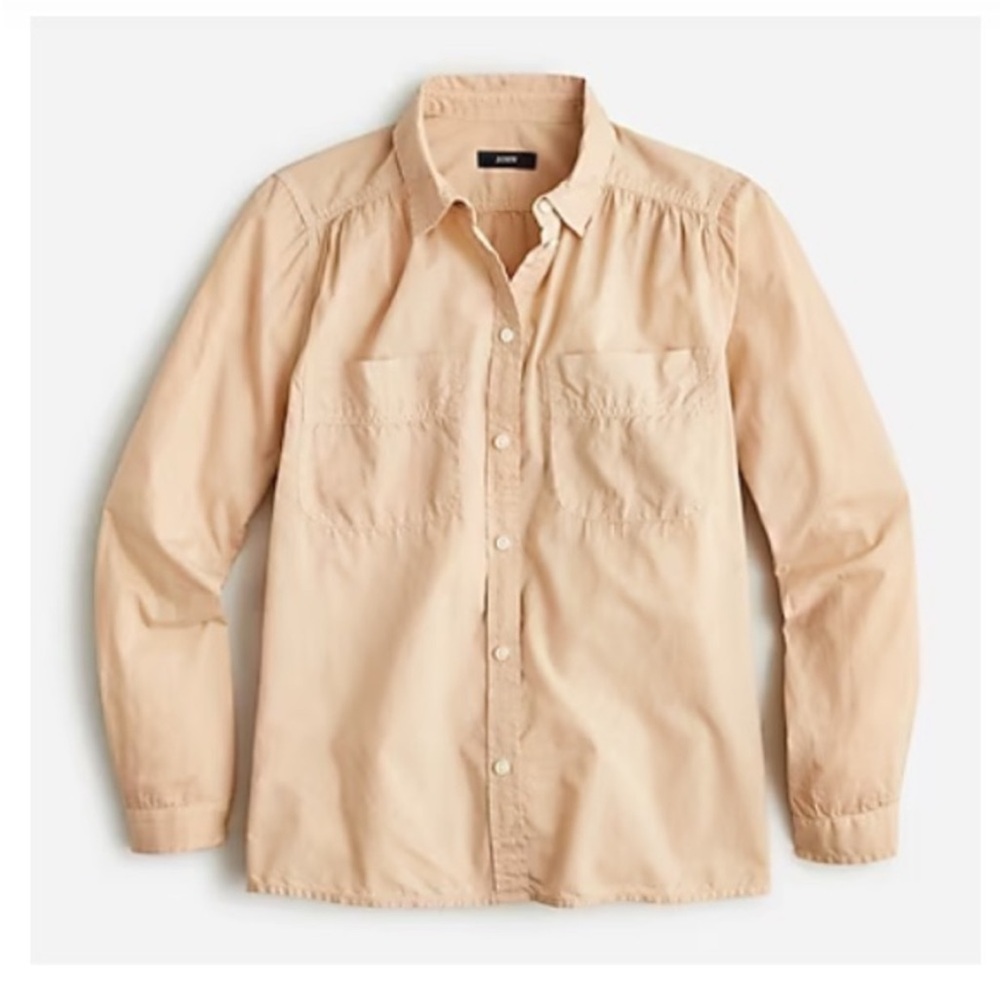 NWT J Crew Garment-Dyed Cotton Utility Shirt